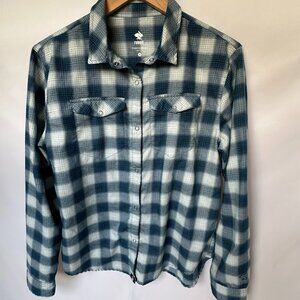 Rabbit | High Country Flannel | Blue and White Check | Large